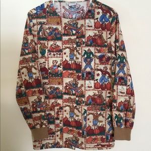 Seasonal scrub jacket